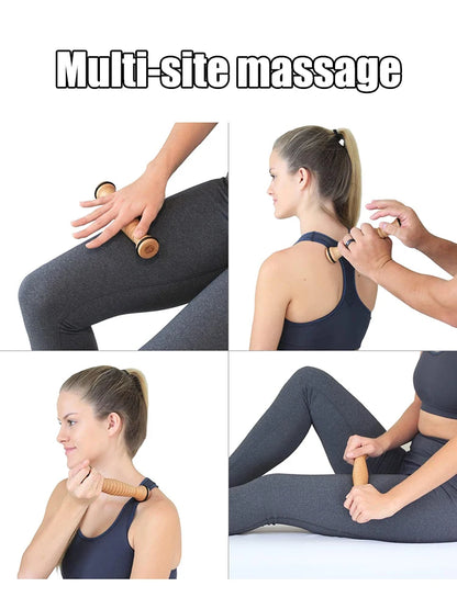 Wooden Massager Body Back Wooden Foot Roller, Foot Massager for Plantar Fasciitis, Stress Relief, Relaxation