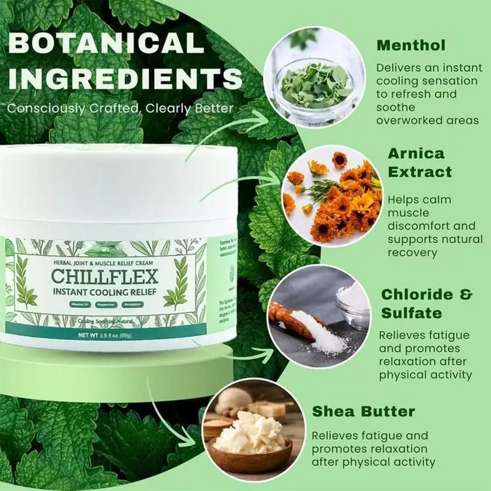 Instant Cooling Relief Joint Pain Gel Relief Ointment Herb Arthritis Cream Treatment Of Muscle Strain Cervical Discomfort Relief