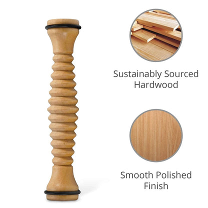 Wooden Massager Body Back Wooden Foot Roller, Foot Massager for Plantar Fasciitis, Stress Relief, Relaxation