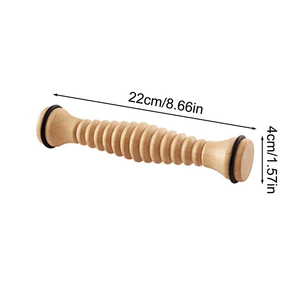 Wooden Massager Body Back Wooden Foot Roller, Foot Massager for Plantar Fasciitis, Stress Relief, Relaxation