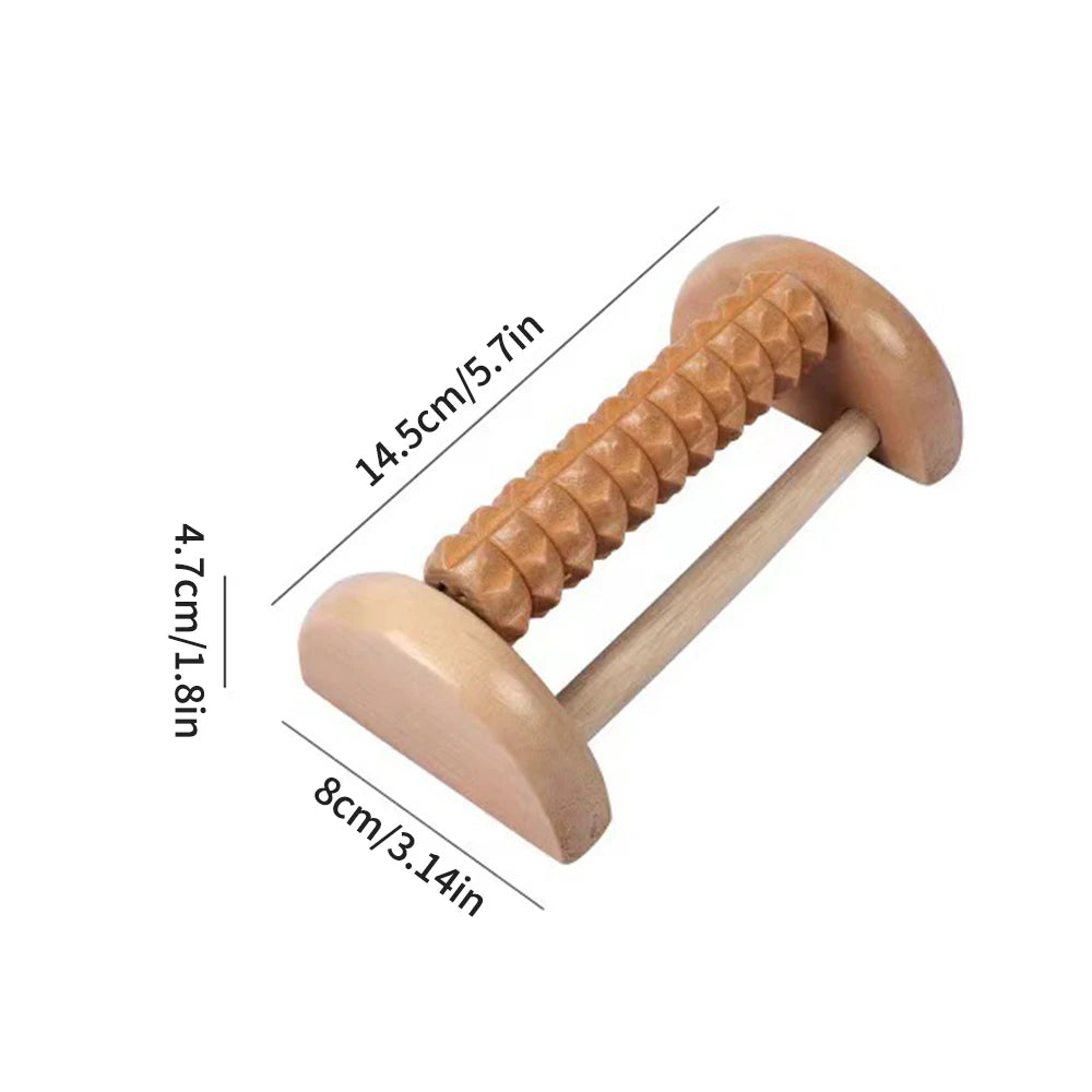Wooden Massager Body Back Wooden Foot Roller, Foot Massager for Plantar Fasciitis, Stress Relief, Relaxation