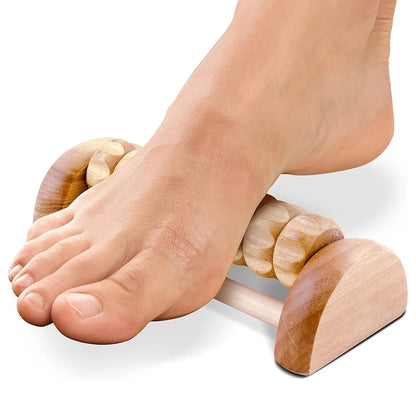 Wooden Massager Body Back Wooden Foot Roller, Foot Massager for Plantar Fasciitis, Stress Relief, Relaxation
