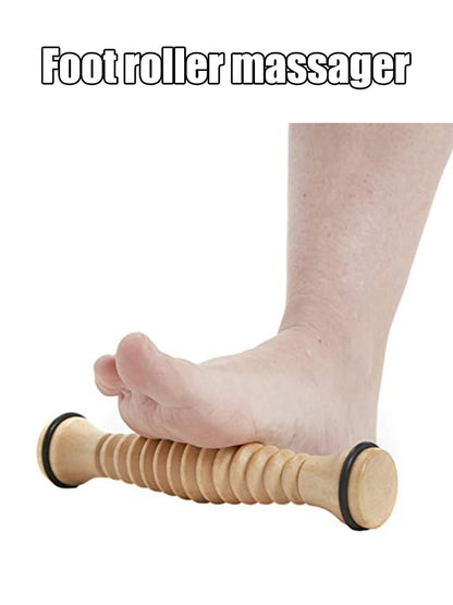 Wooden Massager Body Back Wooden Foot Roller, Foot Massager for Plantar Fasciitis, Stress Relief, Relaxation