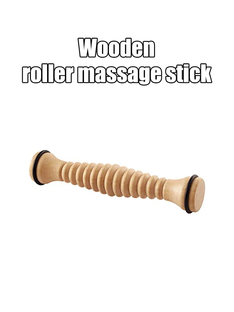 Wooden Massager Body Back Wooden Foot Roller, Foot Massager for Plantar Fasciitis, Stress Relief, Relaxation